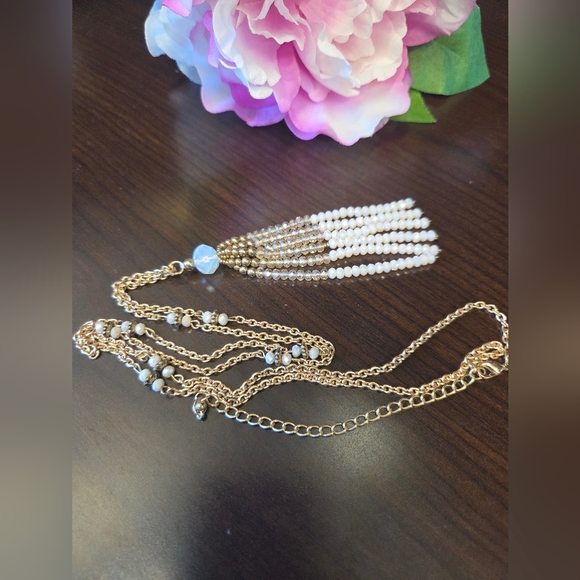 Elegant Gold, Brown, & Cream Jewelry Set - Picture 5 of 8